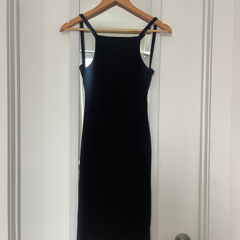 Aritzia Community Black Knit Dress
